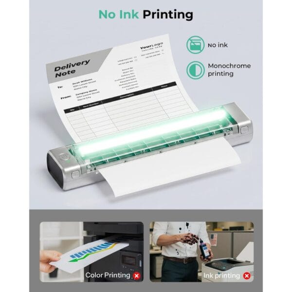 Phomemo M08F Wireless Bluetooth Mobile Inkless Portable Printer A4