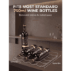 FOHERE Wine Cooler Fridge 8 Bottles, Table-Top Wine Fridge with Glass Door