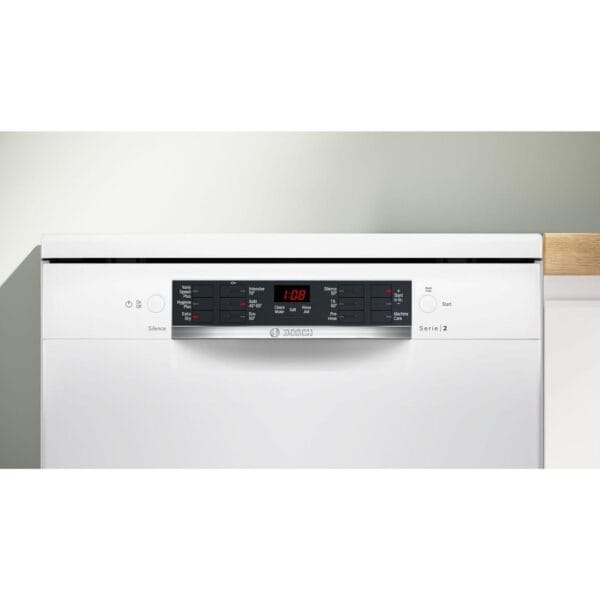Bosch Series 2 SMS26AW08G Freestanding Dishwasher, 60cm, White [Energy Class E]