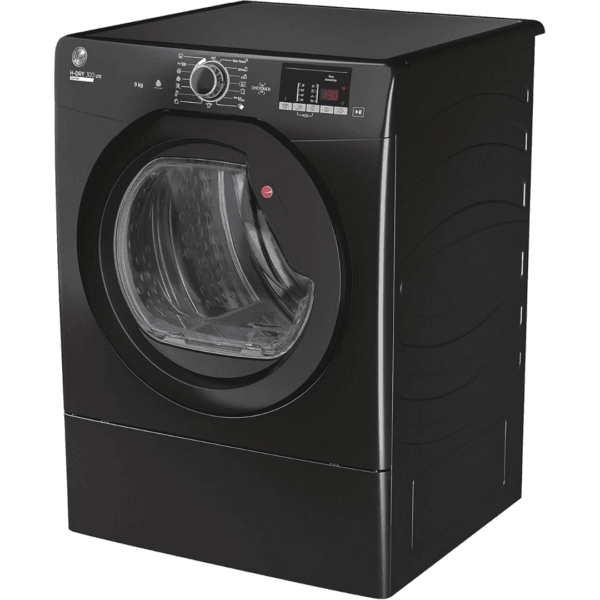 Hoover H-DRY 300 LITE Vented Tumble Dryer, 9kg, Black, C Class [Energy Class G]