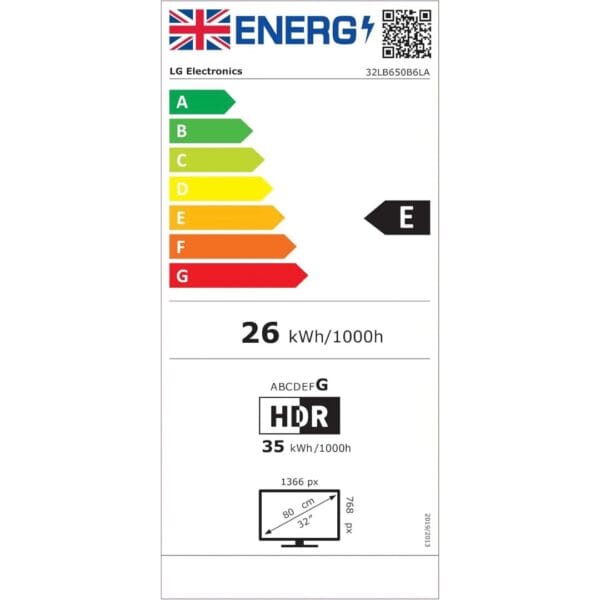 LG LED AI LB650B 32 inch HD Smart TV - 32LB650B6LA (α5 AI Processor Gen9, 60Hz, HDR10, Google Cast, Apple AirPlay 2) [Model year 2026]
