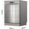 Hisense HS622E90XUK Freestanding Standard Dishwasher 85cm High