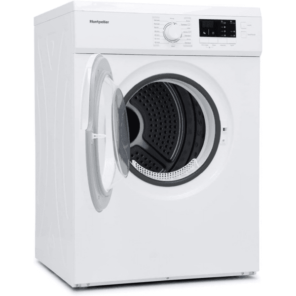 Montpellier MVSD7W Freestanding 7kg Vented Sensor Tumble Dryer - White [Energy Class E]
