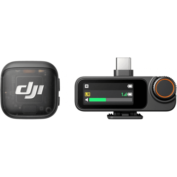 DJI Mic 3 (1 TX + 1 RX), Wireless Lavalier Mic for iPhone/Camera/Android