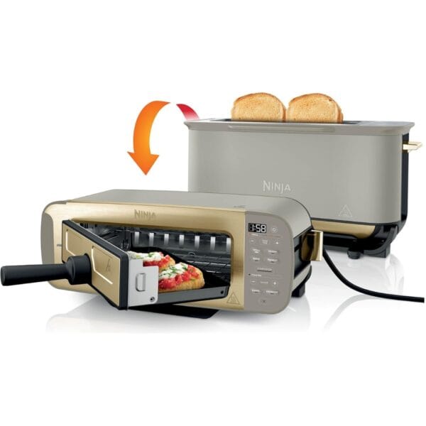 Ninja Foodi 3-in-1 Toaster, Grill and Panini Press, Stone Gold ST202UKSTGD