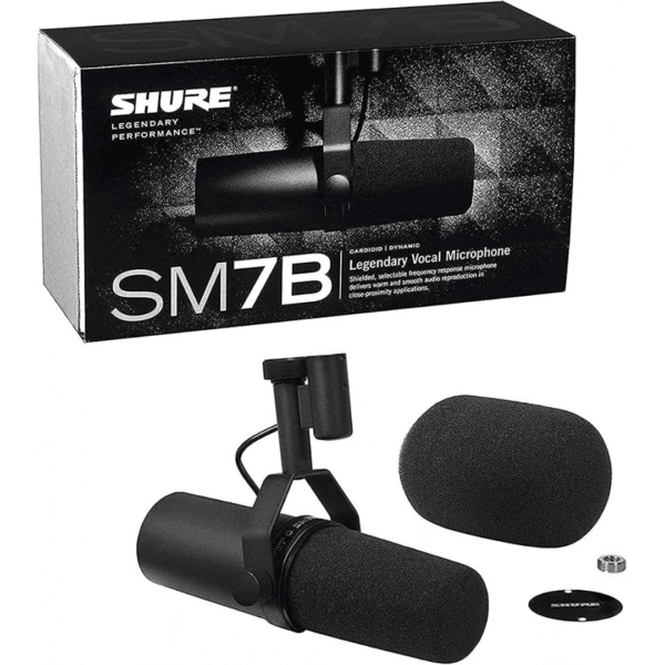 Shure SM7B Dynamic Vocal Microphone for Podcasting & Streaming