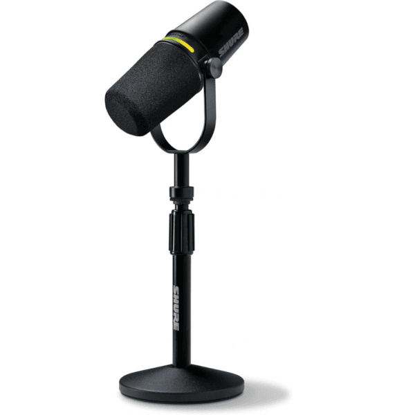 Shure MV7+ USB-C & XLR Podcast Dynamic Mic with Stand - Black