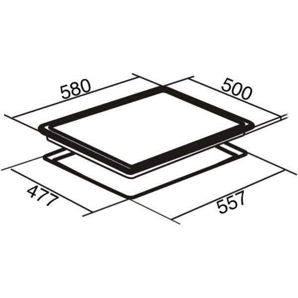 2 SIA 60cm Electric Hob, Stainless Steel, Solid Plate, 4 Zone, PHP601SS