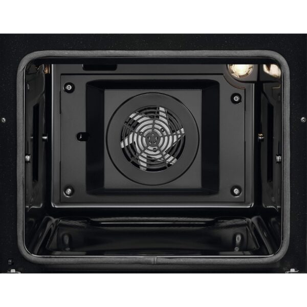 AEG 5000 Double Cavity Cooker, Ceramic Hob, CCX6501ACM, Stainless Steel [Energy Class A]