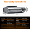 Road Angel Halo Pro 2K 1440p Dual Dash-Camera