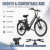 E Bikes for Men Adults, 250W Electric Bike with 39nm Torque