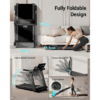 Foldable Walking Pad with 20% Incline, 3.5HP Motor Treadmill For Home