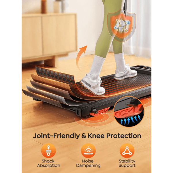 3 HomeTro 4 in 1 Walking Pad with Incline 9%, Alloy Treadmills for Home Foldable