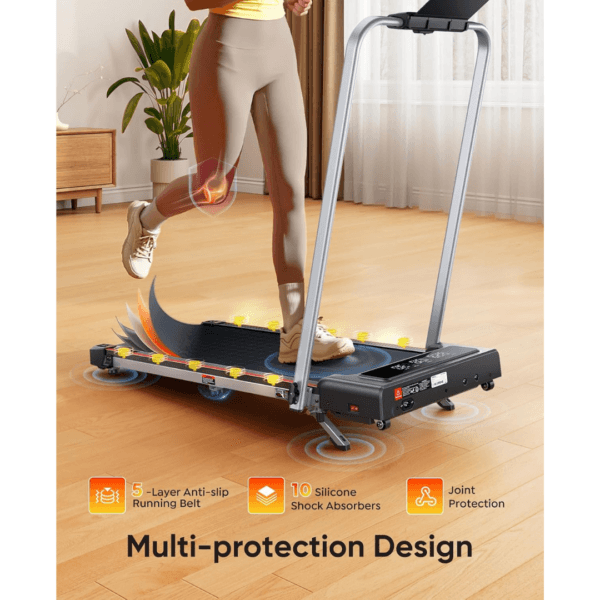 6 in 1 Folding Walking Pad Treadmill