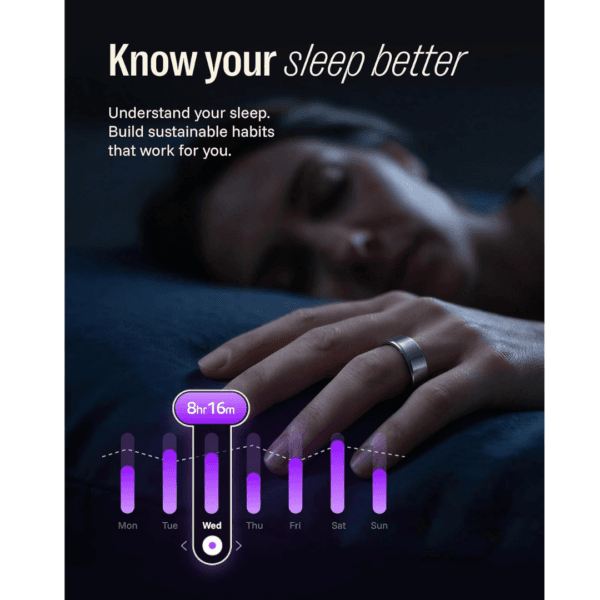 LEEP Smart Ring No Subscription Sleep Fitness Tracker Heart Rate Monitor