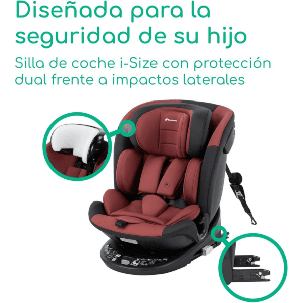 Bebeconfort RevolveFix 360 i-Size, 360° Car Seat, 40–150 cm, Dual Red