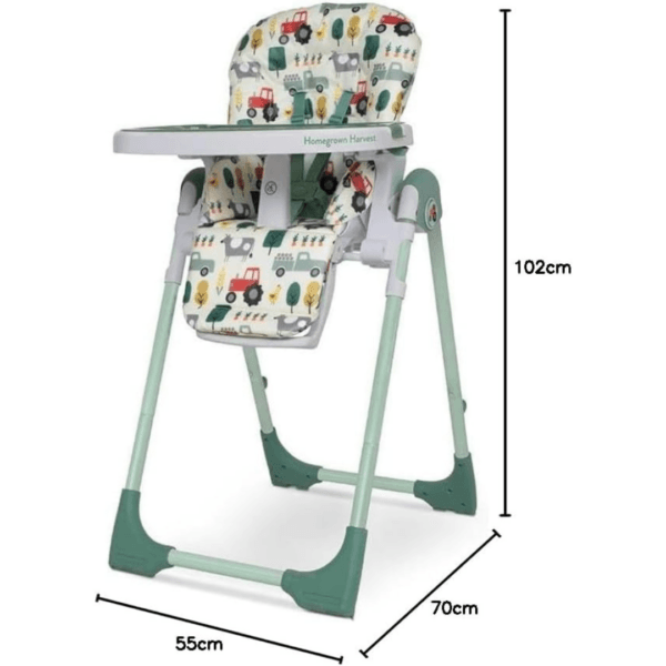 3 Cosatto Noodle 0+ Highchair | from Birth Reclining Cradle – Height