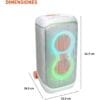 JBL PartyBox Stage 320 - Portable Party Speaker with Telescopic Handle & Wide, Sturdy Wheels