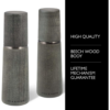 3 Cole & Mason Marlow Wood Mill Set - Balanced Salt and Pepper Grinders