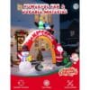 10FT Christmas Inflatables Archway with Santa Claus, Snowman & Christmas Tree