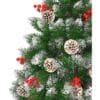5 ft/150cm PVC Snow Flocked Artificial Christmas Tree Green Flocked