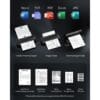 Portable Thermal Printer A4 Inkless Wireless Bluetooth Small Mobile - Black