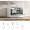 COMFEE' Table Top Dishwasher, 6 Place Settings, White [Energy Class D]