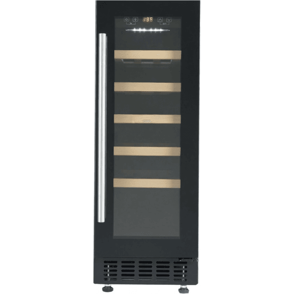 Cookology 60L Under-Counter Wine Cabinet - 20 Bottle - Black [Energy Class G]