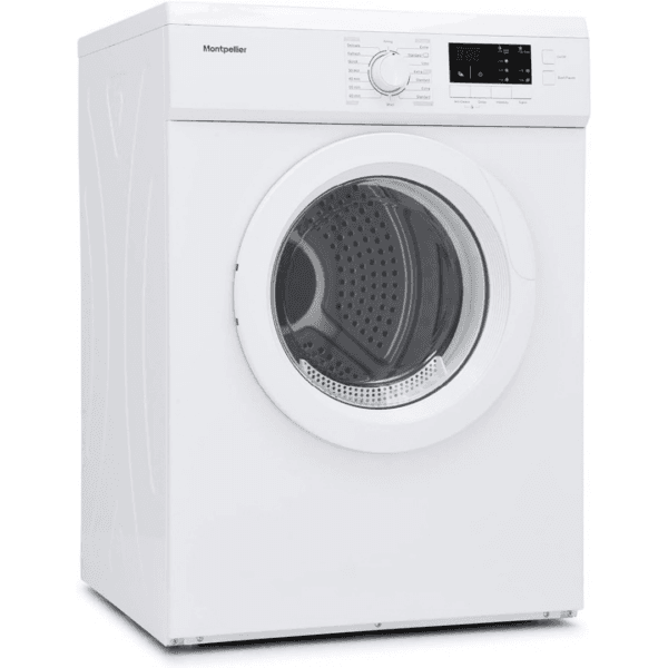 Montpellier MVSD7W Freestanding 7kg Vented Sensor Tumble Dryer - White [Energy Class E]