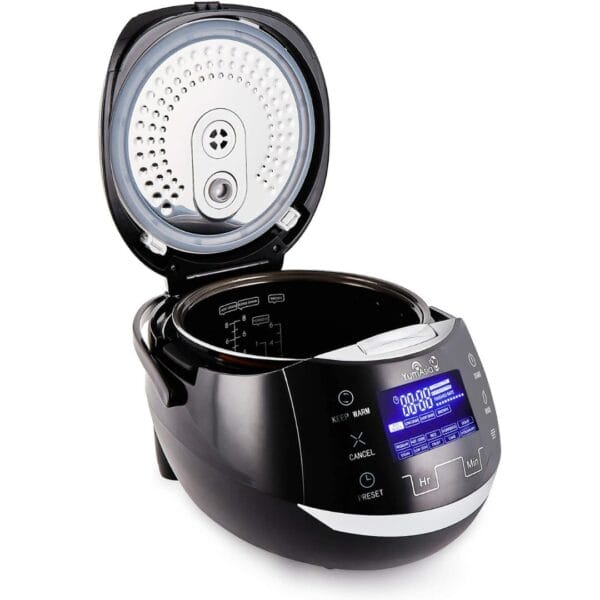 3 Yum Asia Sakura Rice Cooker - Black and Silver - 8 Cups