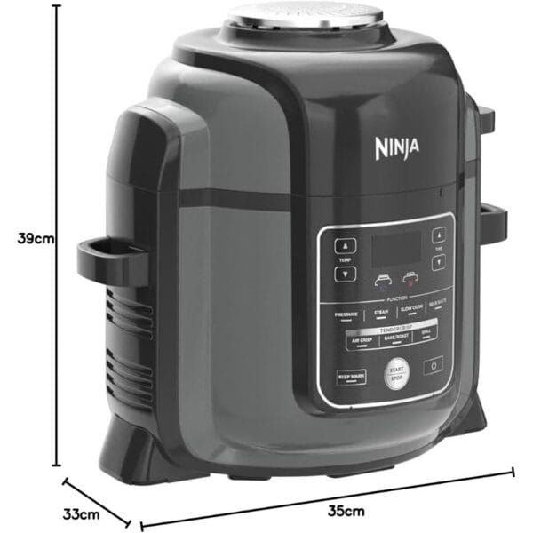 Ninja Foodi 9-in-1 Multi Cooker, Brushed Steel & Black, OP350UK