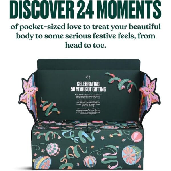 3 The Body Shop Classic Advent Calendar 2026 – 24 Beauty & Skincare Surprises – Body, Hair, Face, Hand & Lip Care Gift Set