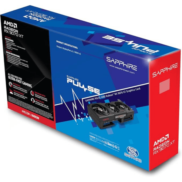 Sapphire PULSE AMD RADEON™ RX 9070 XT GAMING 16GB DUAL HDMI/DUAL DP