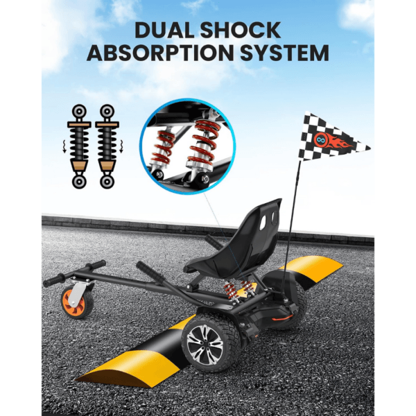 4 Gyroor K2 Go Kart Attachment for Kids & Adults