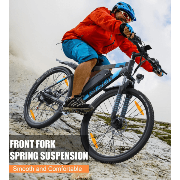 VARUN 27.5" Electric Bike, E-Mountain Bike with APP, 62 Miles Range