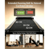 40%/16% Maunual Incline Walking Pad, 10KM/H Treadmill for Home, Max.159KG