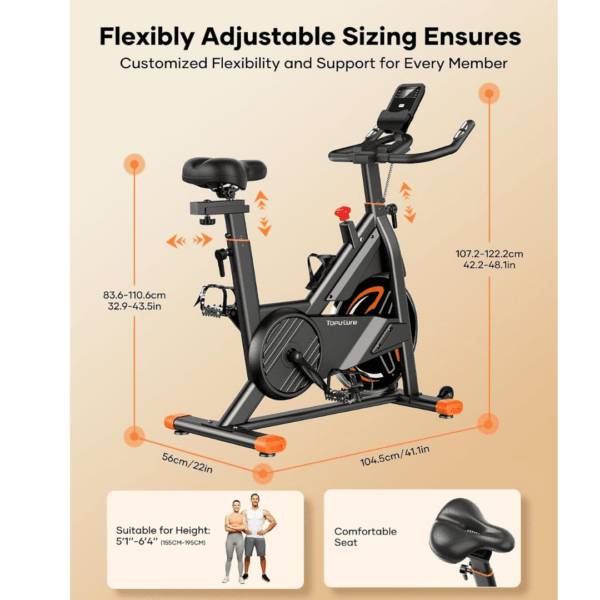 2026 Toputure Exercise Bike with LCD Display