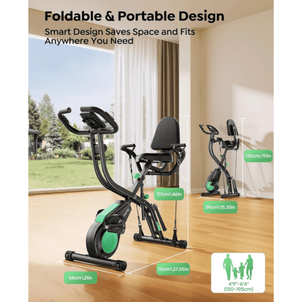 Toputure Exercise Bike with LCD Display