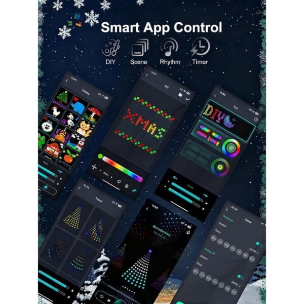 4 Smart Christmas Tree Lights 2.1m