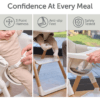 4 Baby Elegance Mash High Chair Bundle for Babies & Toddlers (0-3yrs) - White