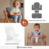 hauck Grow-Along Wooden Highchair with Tray and Wheels, Beta+ Dark Grey
