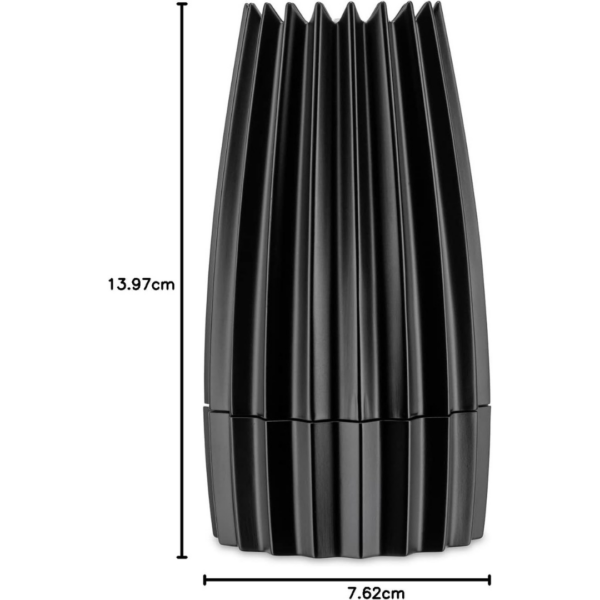 Alessi Grind WAL03 B - Designer Salt Mill in Cast Aluminium, Black