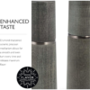 4 Cole & Mason Marlow Wood Mill Set - Balanced Salt and Pepper Grinders