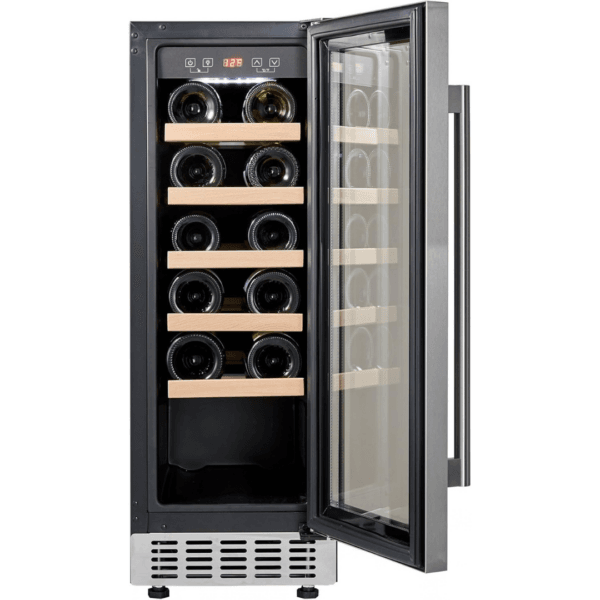 Cookology 60L Under-Counter Wine Cabinet - 20 Bottle - Stainless Steel [Energy Class G]