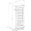 Cookology 60L Under-Counter Wine Cabinet - 20 Bottle - Black [Energy Class G]