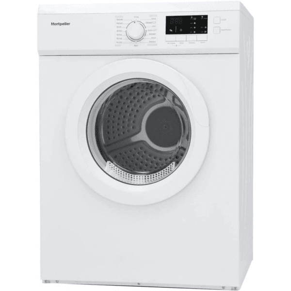 Montpellier MVSD7W Freestanding 7kg Vented Sensor Tumble Dryer - White [Energy Class E]