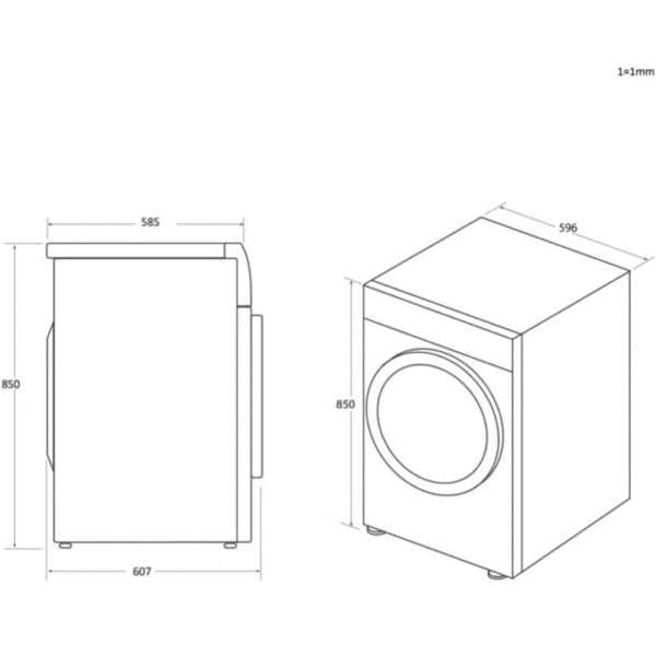Candy KSEC8LF 8KG Freestanding White Condenser Tumble Dryer [Energy Class G]