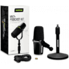 Shure MV7+ USB-C & XLR Podcast Dynamic Mic with Stand - Black