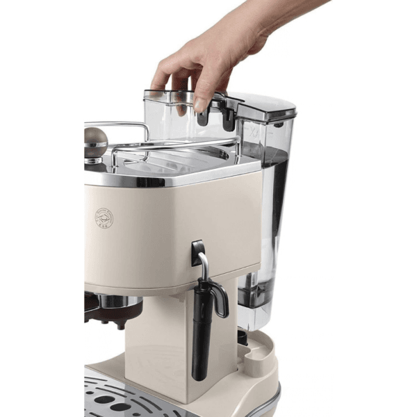 De'Longhi Icona Vintage - Espresso Machine Manual Milk Frother Beige