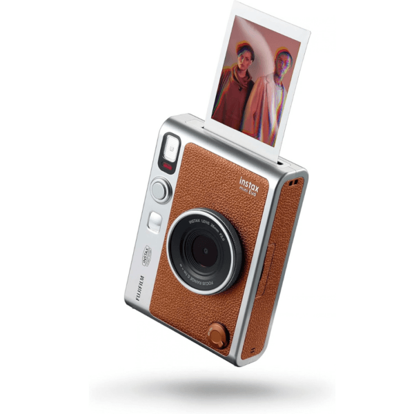 instax mini EVO Hybrid camera and smartphone printer, BROWN
